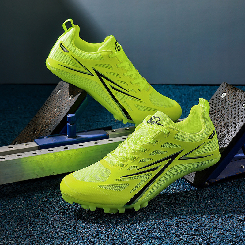 Zapatillas de Atletismo con Clavos con Suela de TPU y Malla de PU, Antideslizantes, para Deportes y Atletismo