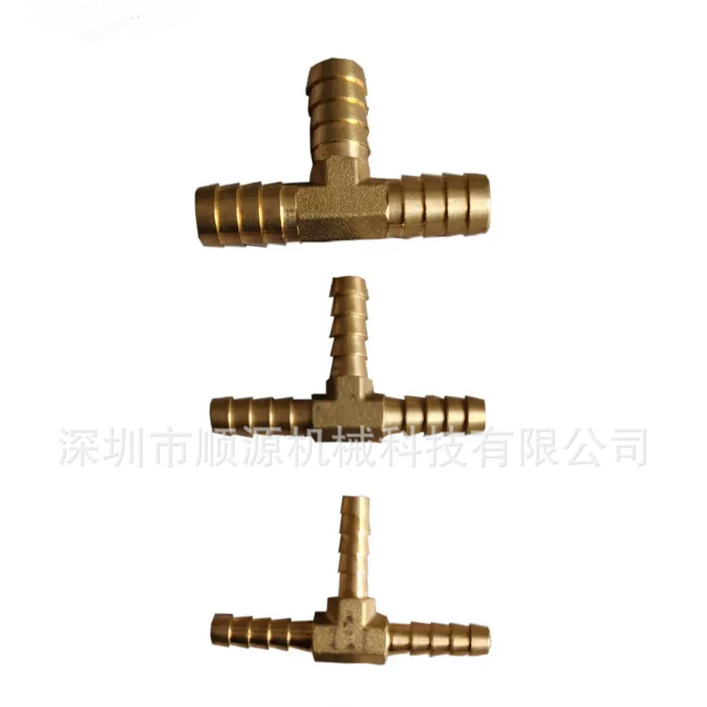 Трансграничный стандарт США 1/2hose медные три медные тройники пагоды латунные трубы зазубрины кожаные трубки медные пагоды