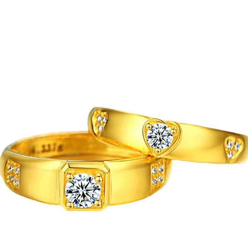 Кольцо для любимых мужчин и женщин, модная инкрустация diamond камень в сердце, корейский стиль