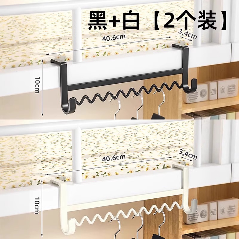 dormitorio de estudiantes cabecera de cama gancho ondulado colgante de ropa al lado de la cama por la noche colgante de artefactos de ropa almacenamiento estante