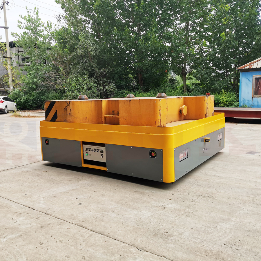 睿迈科无轨转运地平车17吨 原地旋转电动平车 充电式搬运车