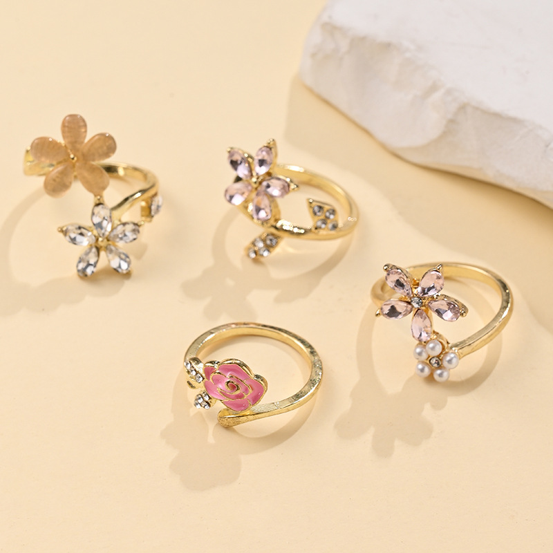 Minimalist Stackable Ring Set With Cubic Zirconia For Women_voghion.com