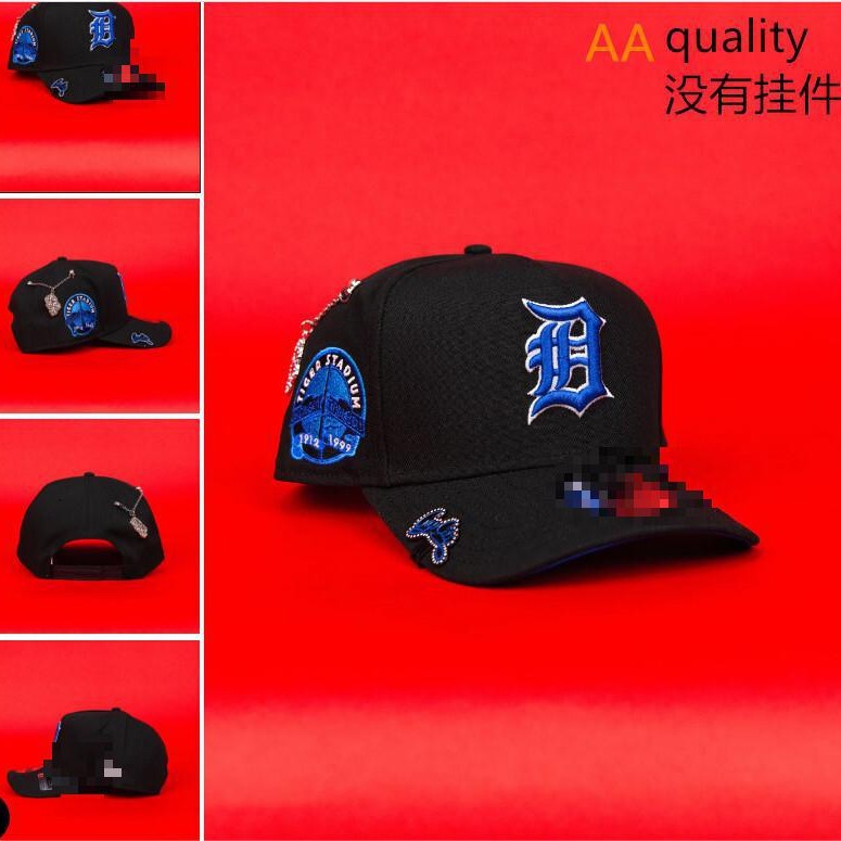 Transfronterizo nuevo AA ajustable bordado sombrero de béisbol hombre y mujer con gorra de boca de pato Yankees LA una pieza de cabello