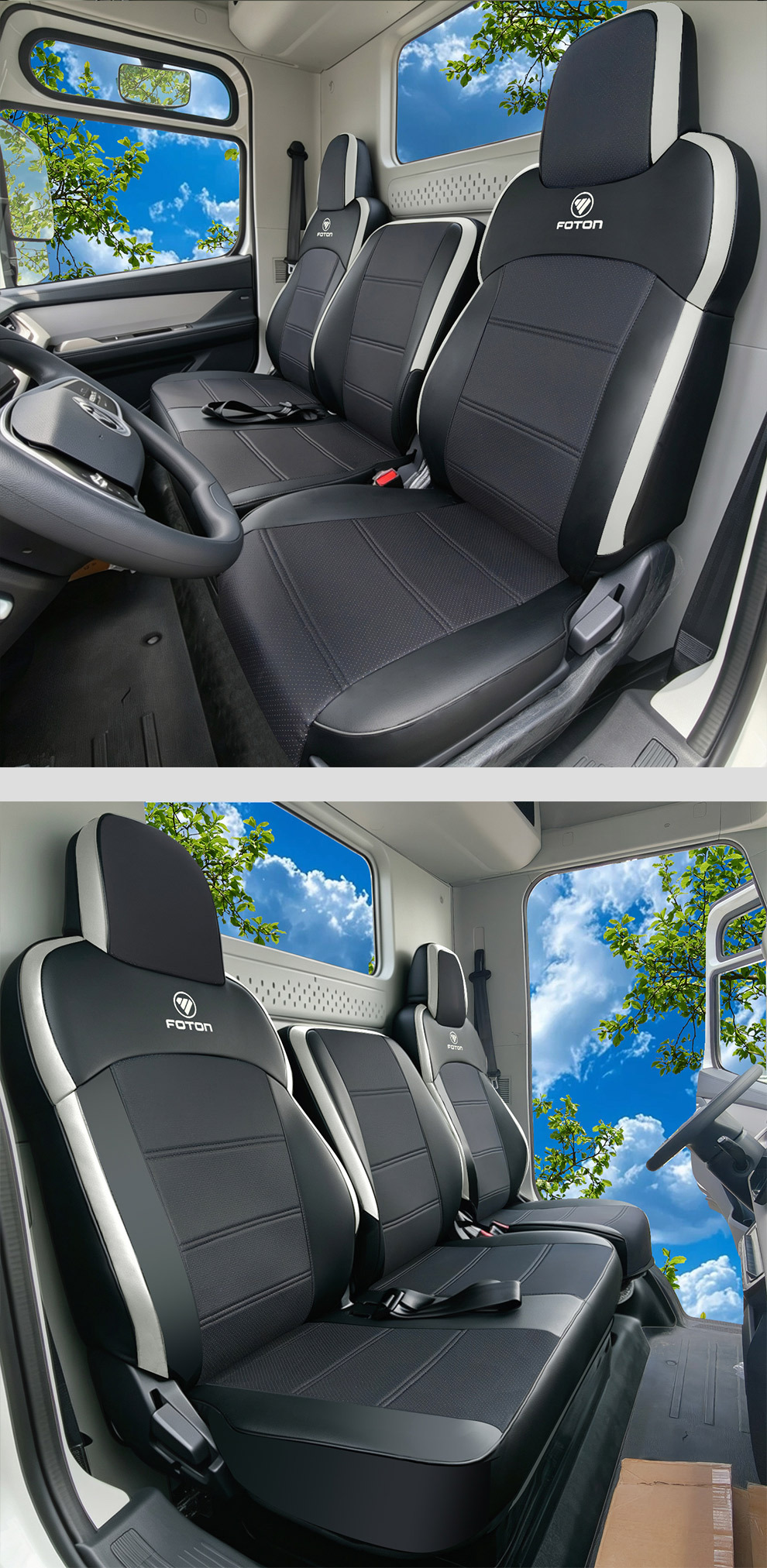 Foton Oumake New Z2 S1 S3 Smart Edition Smart Blue Light Truck Seat Cover Aoling Express Pro Seat Cushion Cover