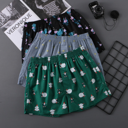 Men's underwear pure cotton Arrow pants loose breathable large size boxer briefs youth trendy home pants boxer briefs wholesale