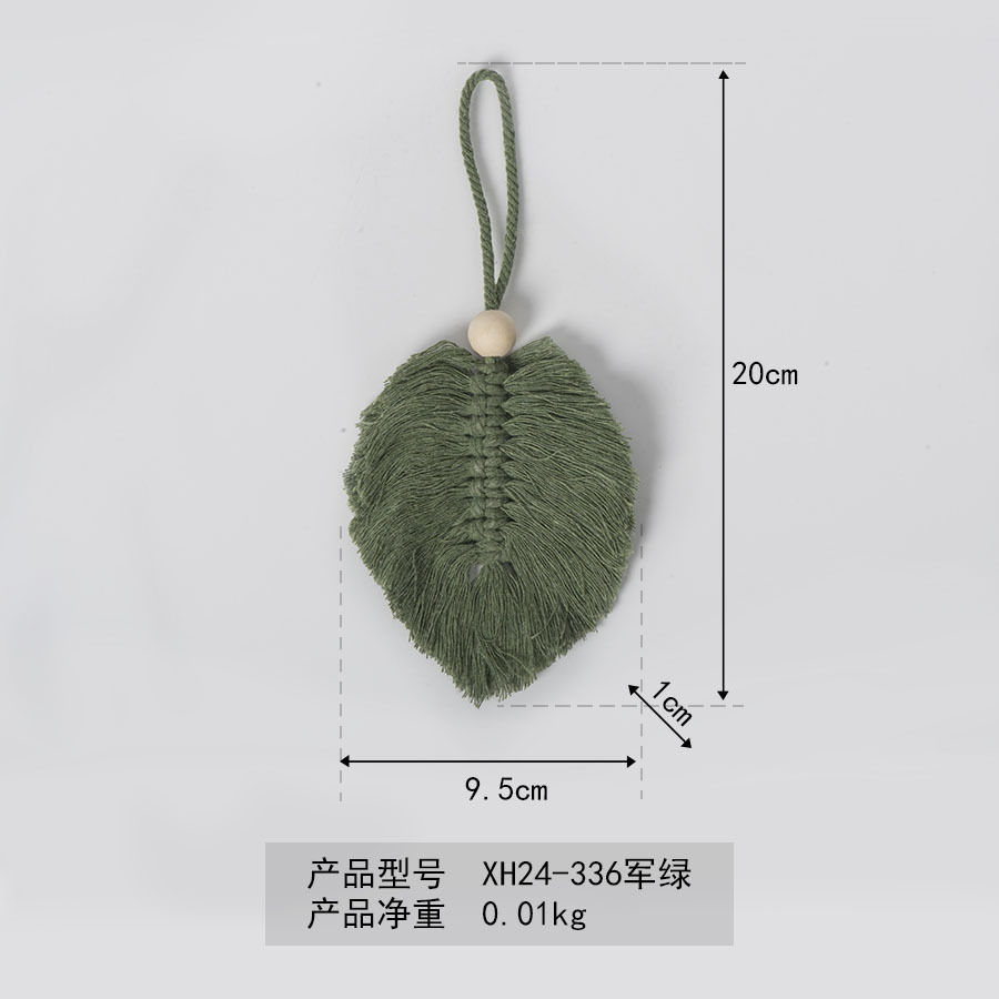 Bohemia hoja de algodón colgante tejido a mano tapices de pared hoteles residenciales porche colgante decorativo creativo