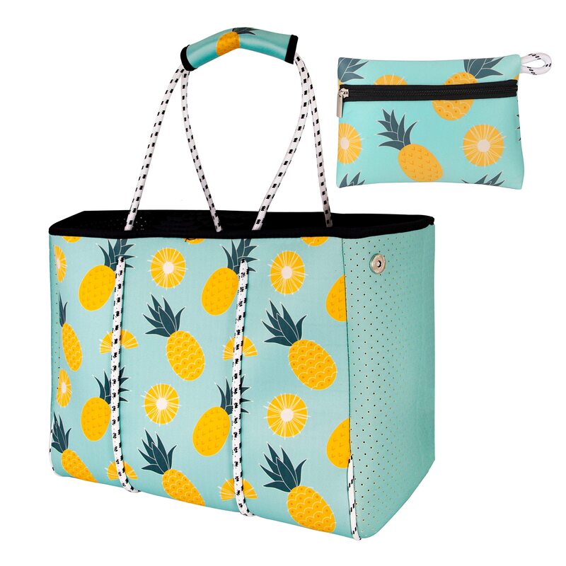 Neoprene Handbag Summer Beach Bag Travel Shoulder Bag Waterproof Pool Bag for Men and Women