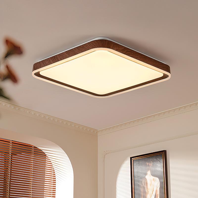 Nueva lámpara de techo de sala de estar de estilo antiguo chino simple y moderno dormitorio de estudio estilo crema de espectro completo lámpara de estilo antiguo