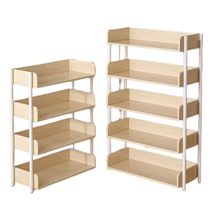 Estante de almacenamiento multicapa estante de almacenamiento de piso simple estante de libros de hierro forjado estante de almacenamiento de sala de estar estante de exhibición estante de biblioteca doméstica