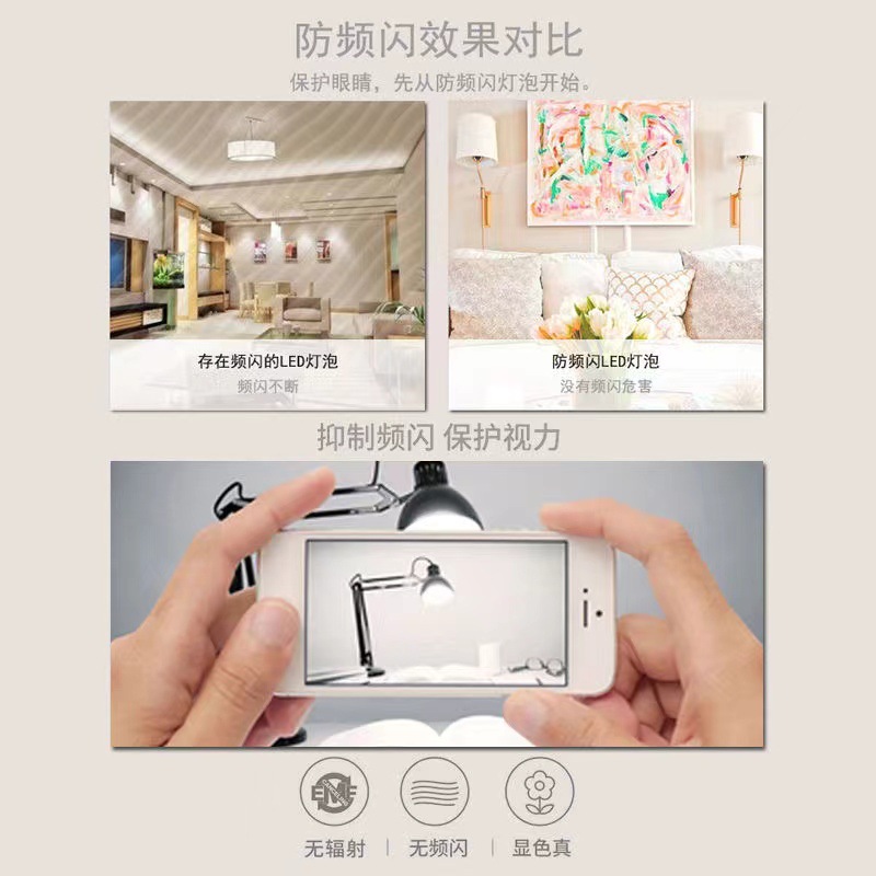 bombillas LED bulb mayorista tres bombillas de protección domésticas e27 tornillo A bulb DOB aluminio plástico 3W5W iluminación bombillas de ahorro de energía