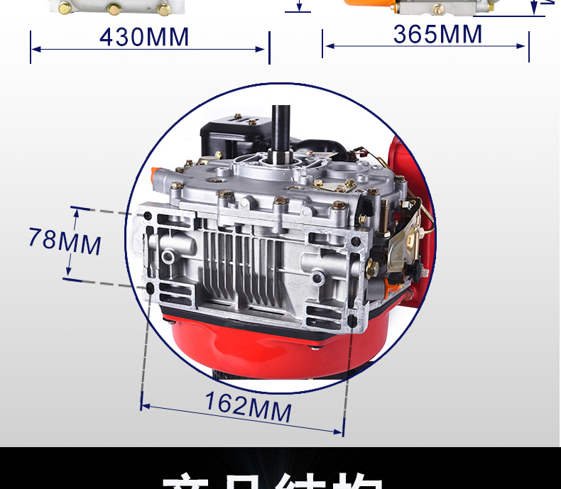 168F Small Air-Cooled Diesel Engine 4 Horsepower Water Pump Boat Power Propeller Machine Thresher Sprayer Power Head