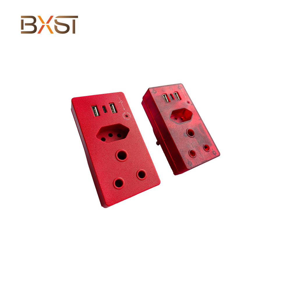 1200J Home South African Surge Protection Adapter Plug Socket Section Anti Thunder Surge Protector with USB