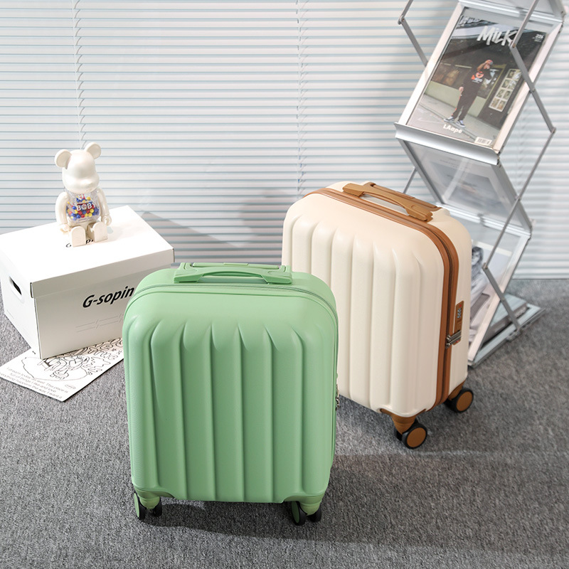 Maleta trolley pequeña, maleta de 16 pulgadas, maleta con código para hombre, mini maleta para mujer, maleta para niño y madre de 18 pulgadas