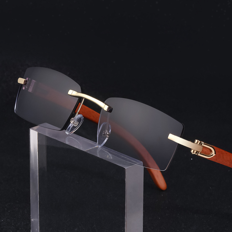 New Fashion for Men's Ultra Clear Frameless Sunglasses Ocean Slice Edge Cutting Trend 7533_voghion.com