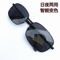 New square men's trendy fashion polarized sunglasses, individual street style black aviator sunglasses, sun protection glasses
