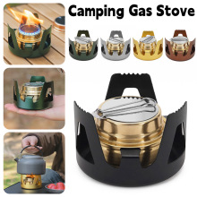 Portable Mini Alcohol Stove Burner Outdoor Ultralight Brass