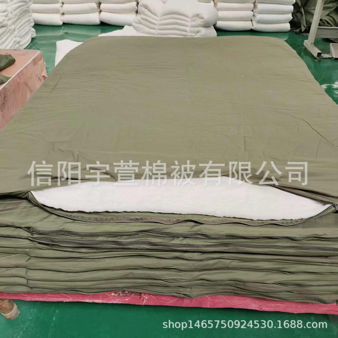 Оптовая продажа, армейское зеленое одеяло из чистого хлопка, воздушное одеяло для одного общежития, комплект одеяла для экстренной помощи при стихийных бедствиях, охрана труда, хлопковое дышащее одеяло