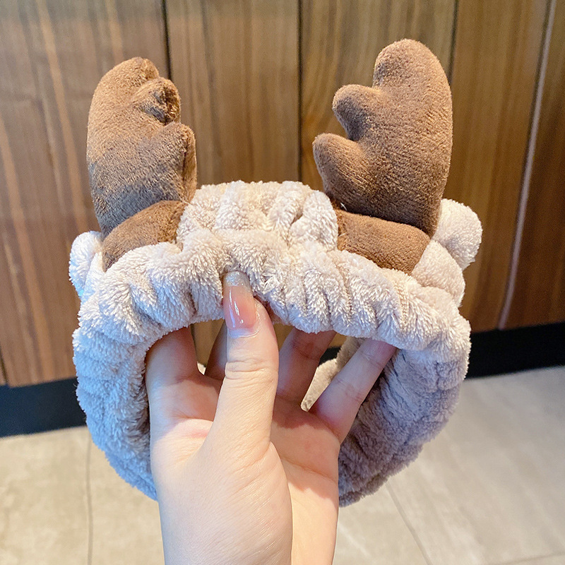 Cute pelúcia lavado facial correa de cabello para mujeres 2025 nuevo tipo de máscara especial para el cabello de maquillaje atar cabello correa de cabello