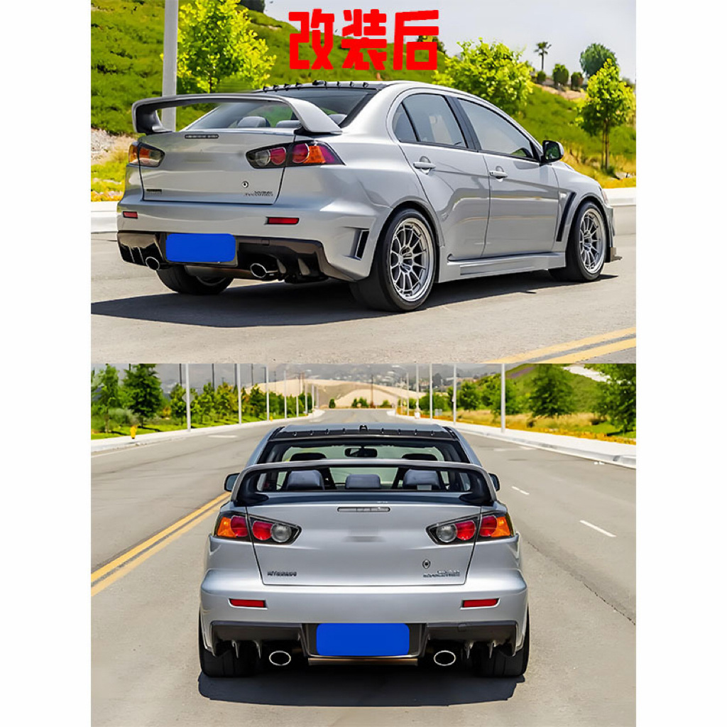 Suitable for Mitsubishi Lancer Modified Parts Evo10 Front Bumper Fq400 Rear Bumper Car Exterior Parts Large Body Kit Set