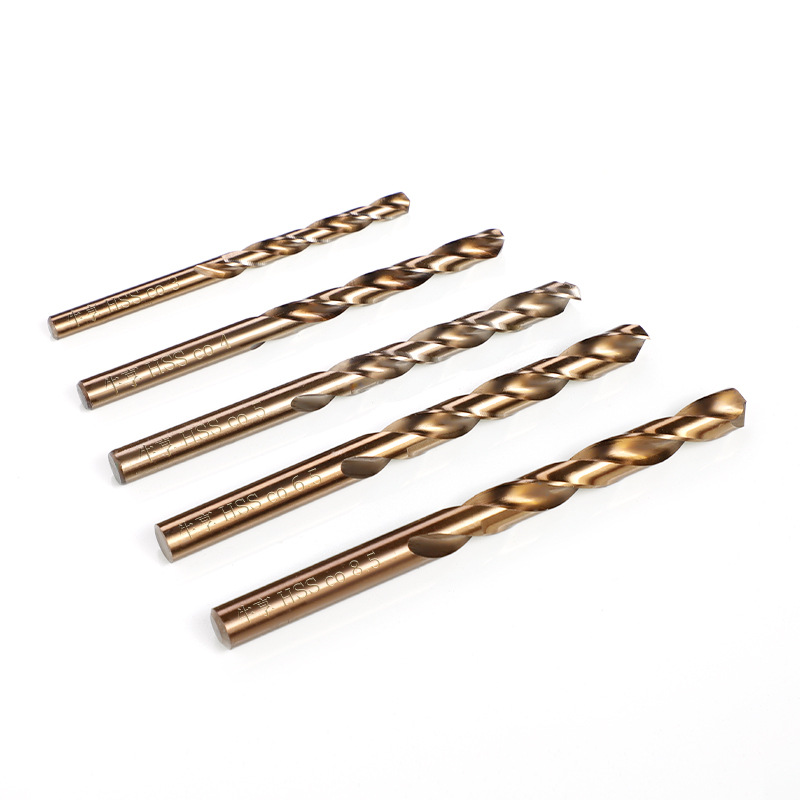 acero inoxidable especial que contiene cobalto torsión broca aleación de acero de alta velocidad conjunto de perforación de acero de hierro y aluminio 1 - 10mm