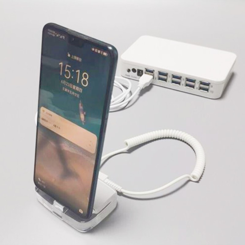 One-to-eight mobile phone anti-theft device experience desk alarm applicable to Huawei OPPO demonstration 40-60 Apple store display cabinet One-to-eight mobile phone anti-theft device experience desk alarm applicable to Huawei OPPO demonstration 40-60 Apple store display cabinet