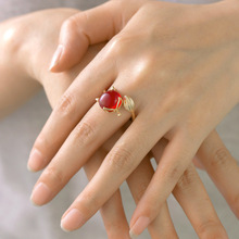 С�����ָŮ�W�tͬ��ٴ�ɐۼtɫ��β�� 18K���~΢��|��ָ�hŮ