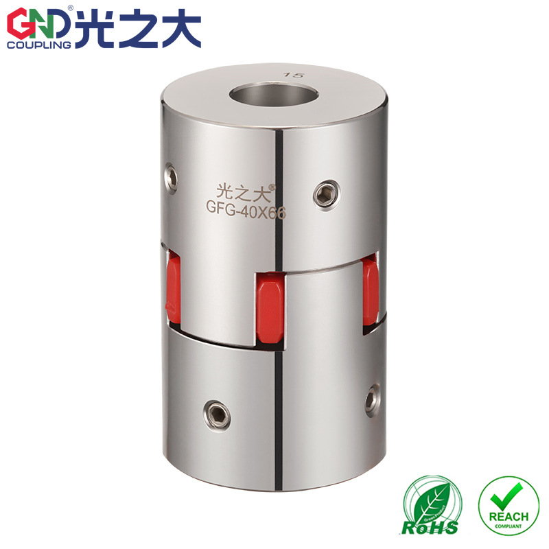 厂家批发GND不锈钢梅花型伺服电机联轴器CFG-20*25大扭矩连轴器