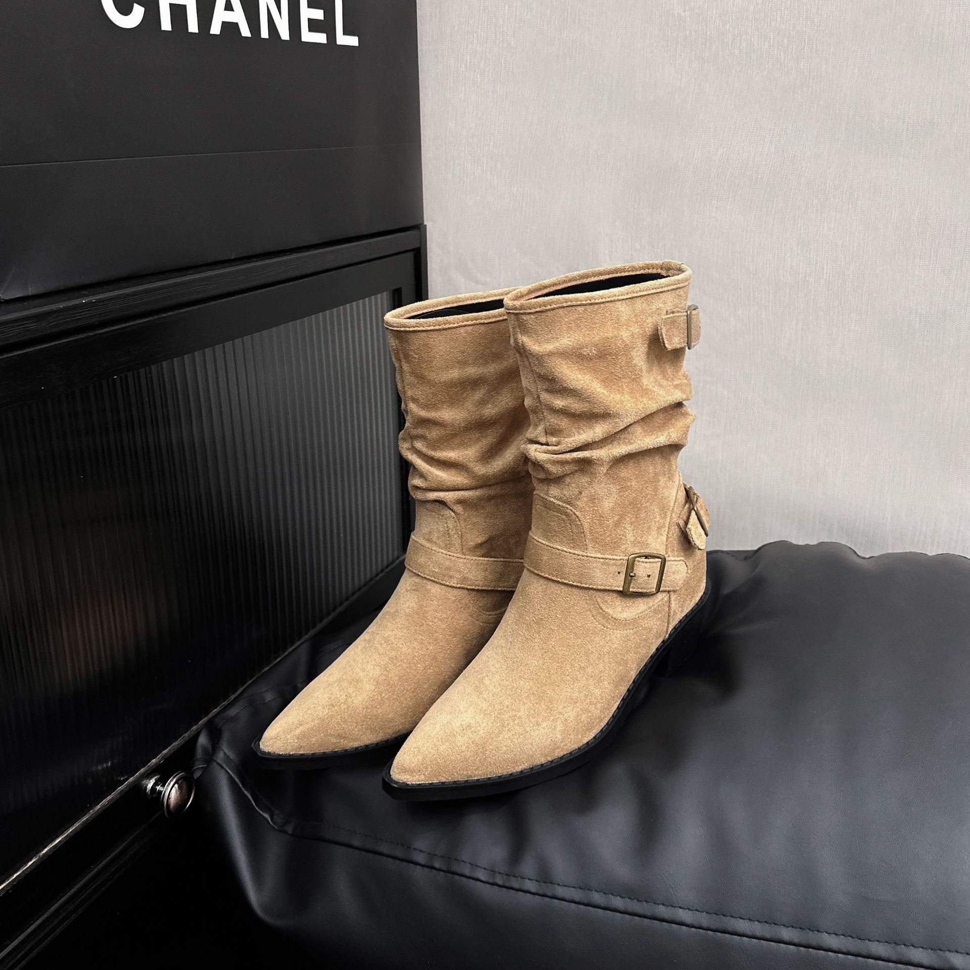 Botas de Caballero para Mujer de 8 cm de Superfibra con Aumento de Altura
