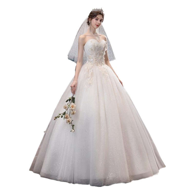 Vestido de Novia 2026, Nuevo Estilo, Sin Tirantes, Elegante, con Cola, Estilizador, Sencillo y Elegante, para Salir, Estilo Bosque, Vestido de Novia Ligero