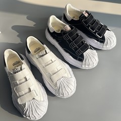 ハイバージョン シェルヘッド ベルクロ mmy 三原康裕 文楽 男女同型 厚底増量溶解キャンバススニーカー