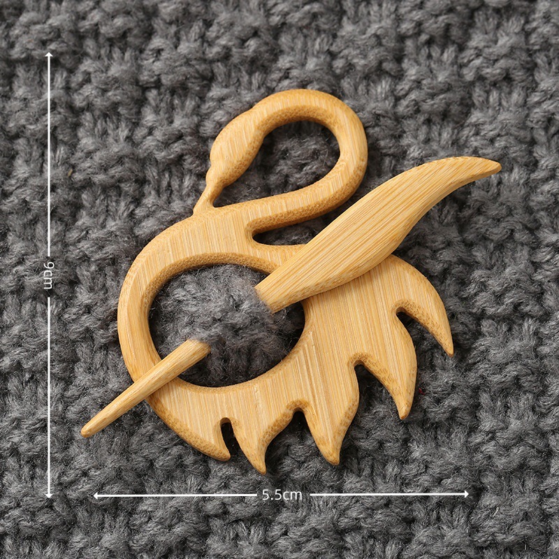 外贸热销Wooden Flower Daisy Pattern Brooch木制胸针送女孩礼物|undefined