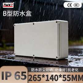 B13-1：265*140*55/ 供应塑料电源监控防水盒放大器外壳 仪表机箱