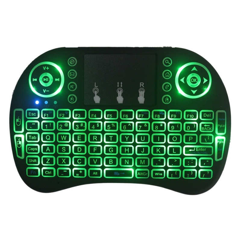 I8 teclado mini teclado de litio retroiluminado de tres colores I8 MX3 C120 G10 mini keyboard