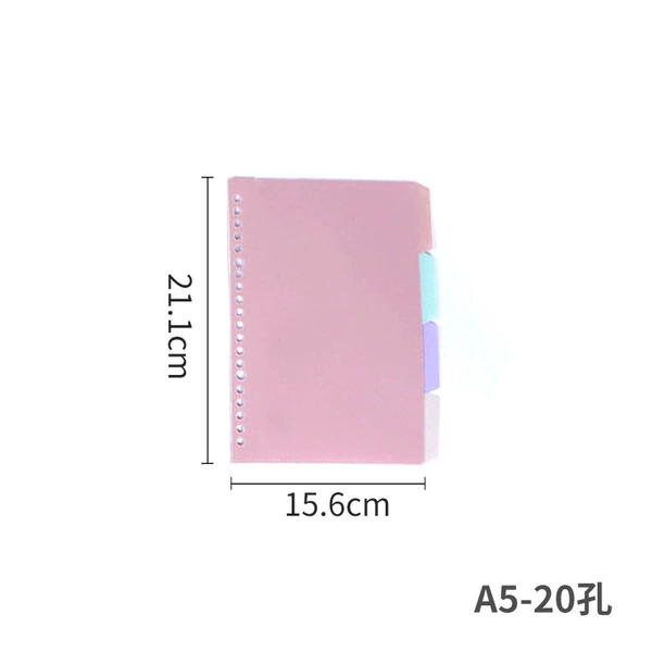 A5-20 hole drift house divider page (set of 4 colors)