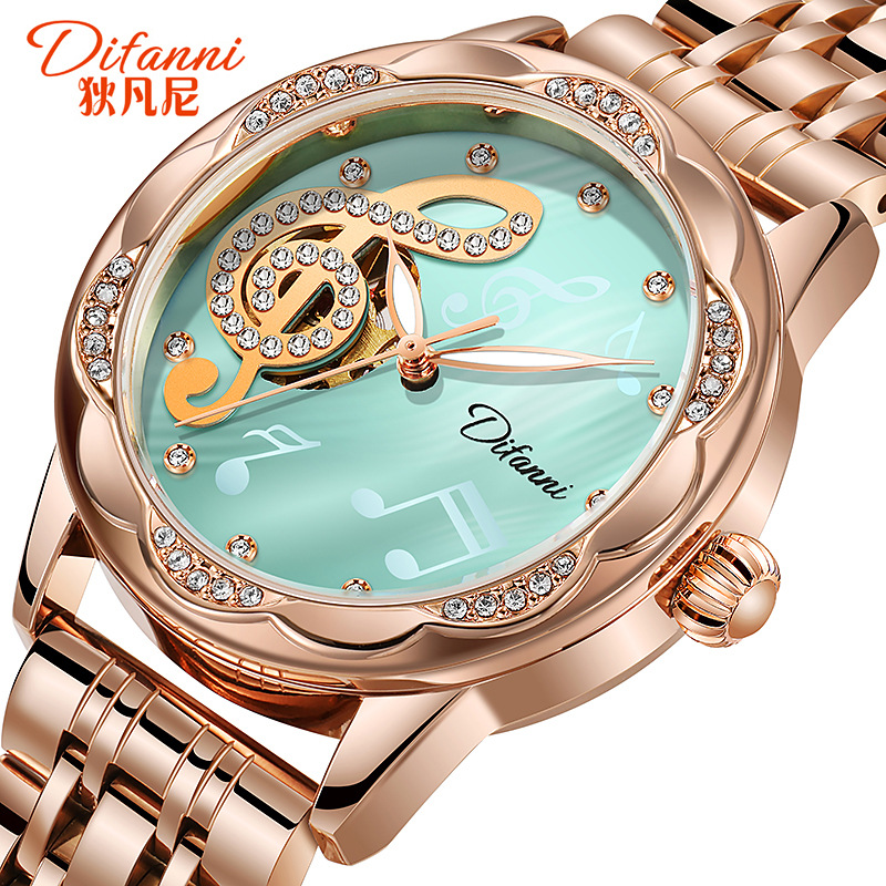Tiffany brand quality goods lady fully automatic Mechanical watch lady Ten new pattern Trend waterproof Simplicity temperament
