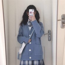 jk毛衣针织衫开衫女可爱甜美日系春秋薄学院风慵懒风宽松冬季外套