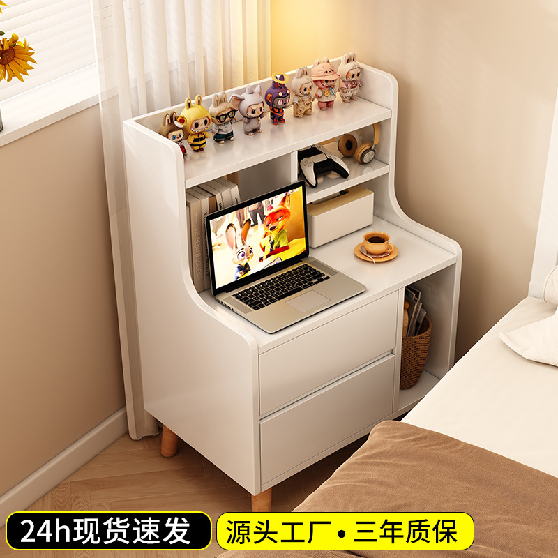 Bedside Table Home Bedroom Bedside Storage Cabinet Heightened Multi-Layer Storage Cabinet Bedside Small Cabinet Small Storage Rack