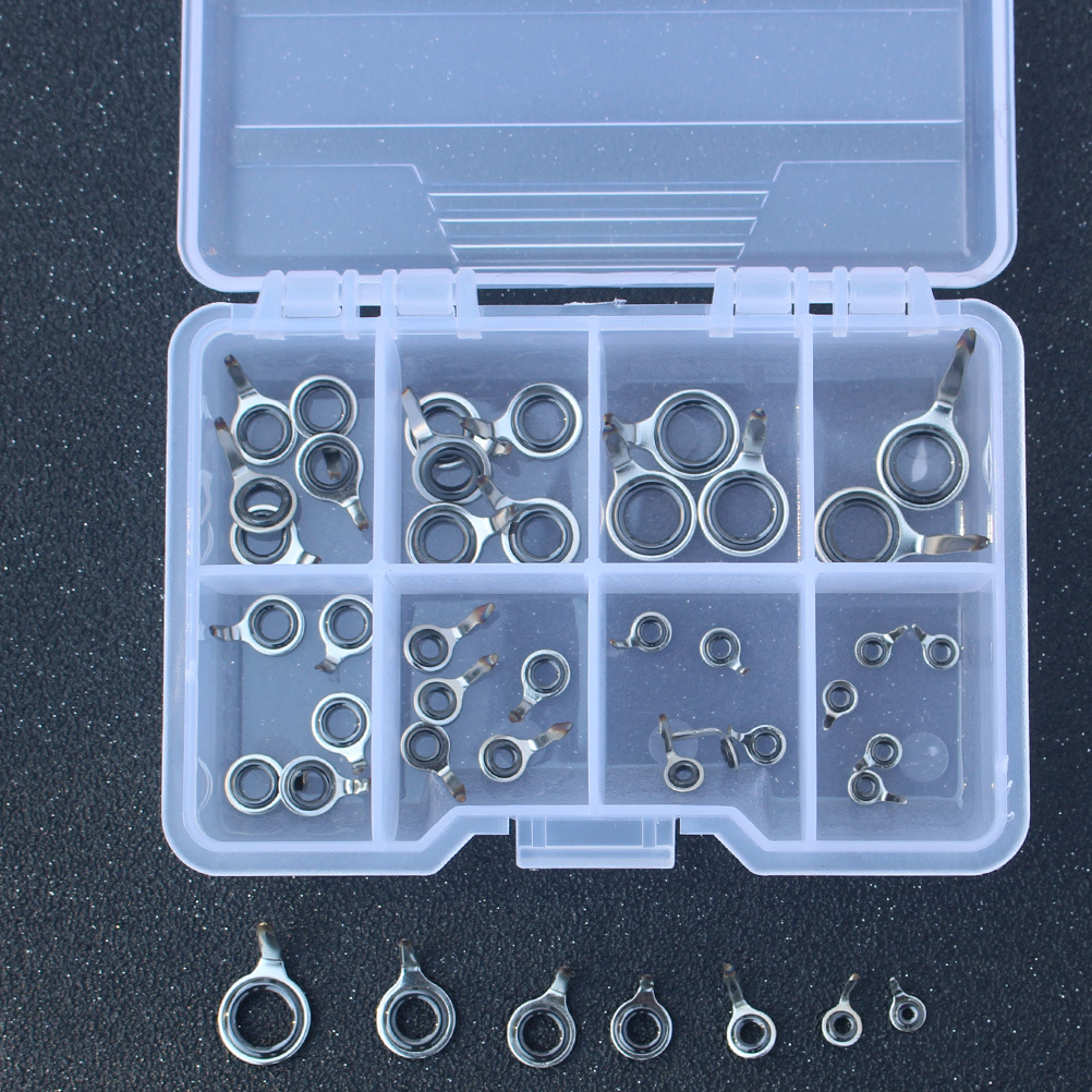 Luya varilla guía ojo guía anillo traje multi-número balsa varilla Acero inoxidable cerámica anillo de alambre de una sola pierna AliExpress