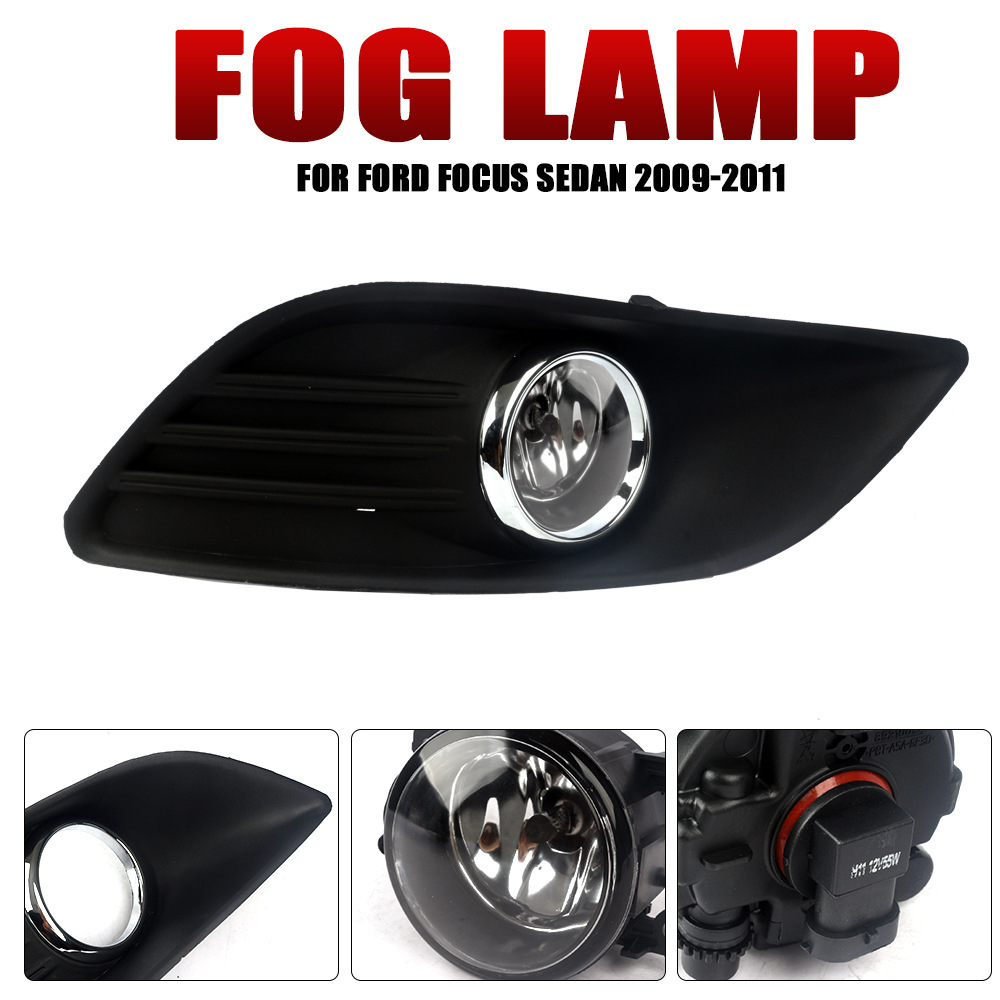 Aplicable a Ford 09 / 10 / 11 / 12 modelo de tres vagones Fox delantero conjunto de luz de niebla halógeno luz diurna luz de barra image 4