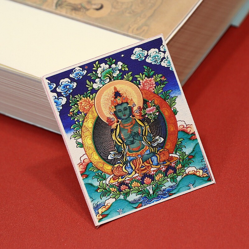 手描きの金描きチベット生の8つの守護者ザキラムタンカ卸売絵画コアボックス特別なキャンバス|undefined