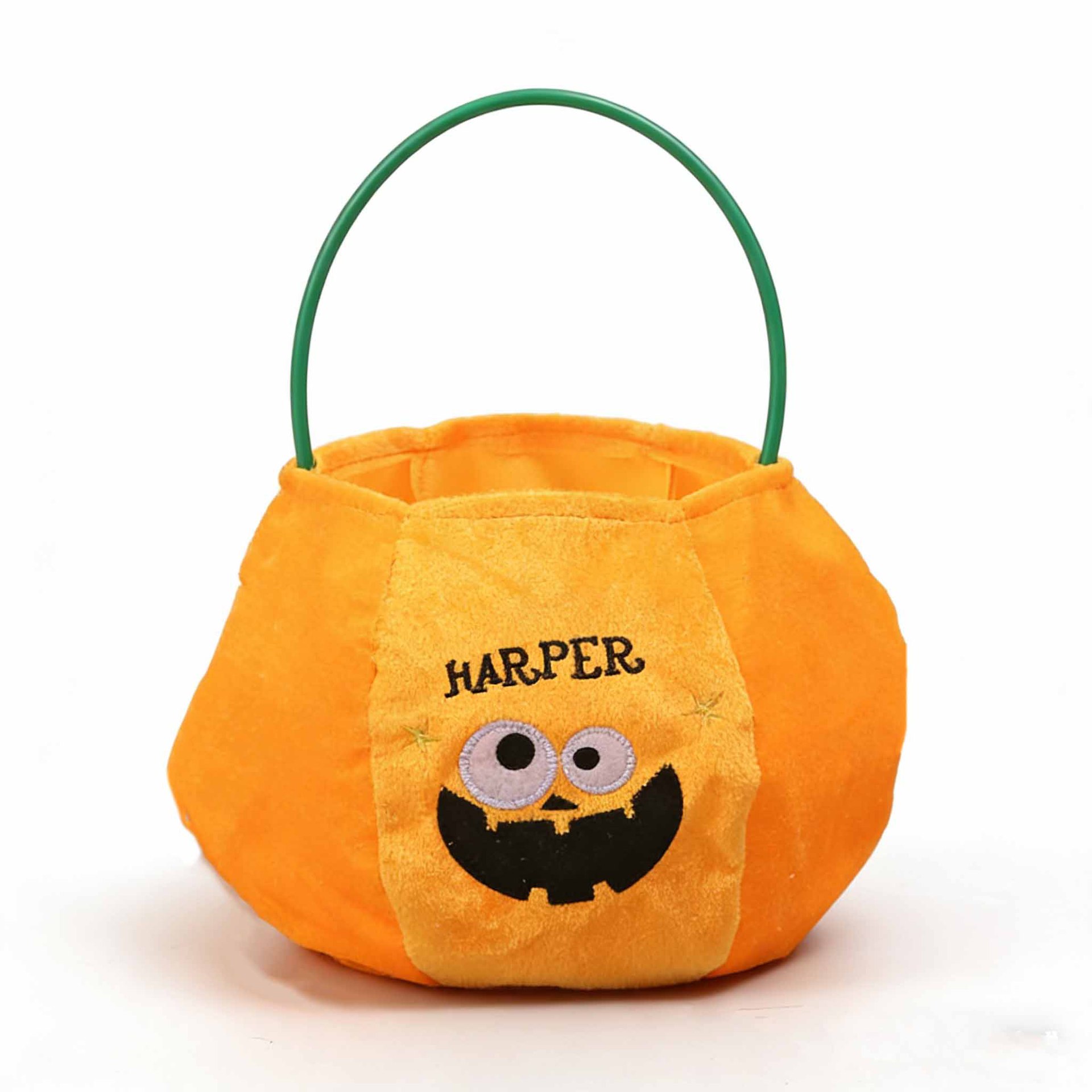 Bolsa de dulces de Halloween portátil bolsas de calabaza tridimensionales para niños regalos props de fiesta de fantasmas brujas transfronterizas props de fiesta de fantasmas