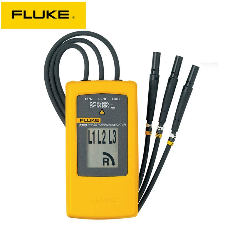 Fluke FLUKE F9040 Индикатор последовательности фаз F9062 Индикатор последовательности фаз и индикатор вращения последовательности фаз