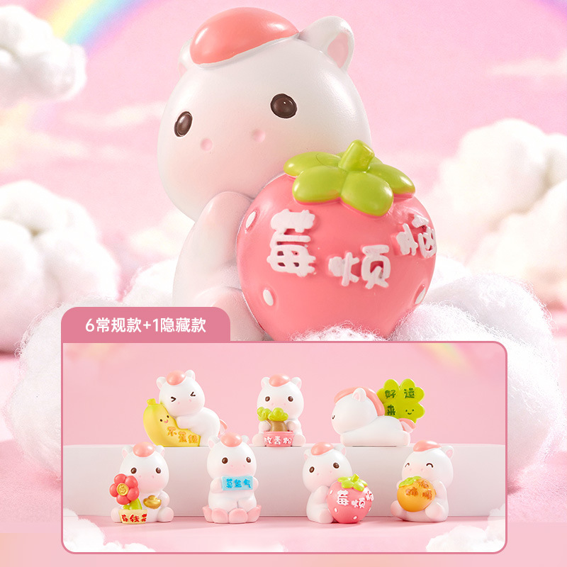 新型のパンダの楽悠悠の漫画のブラインドの箱のデスクトップの装飾の小さい置物の2次元の贈り物のメーカーの直接販売のおもちゃ