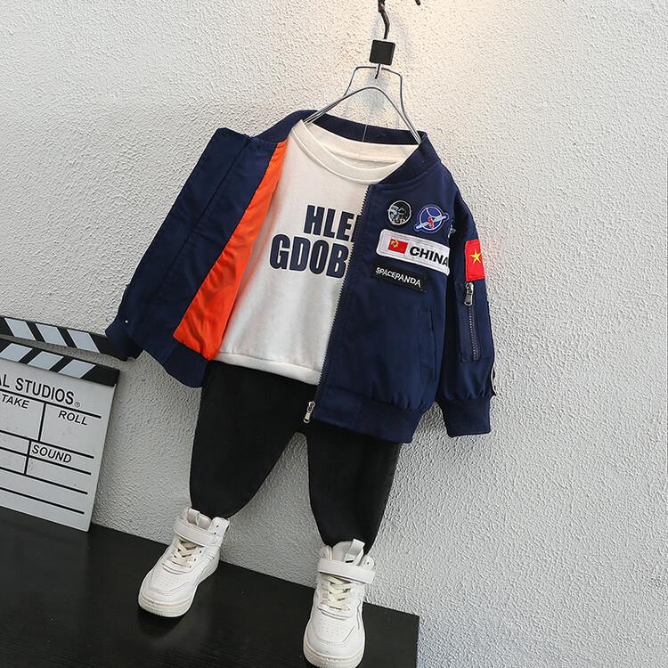 Veste d'uniforme militaire vide pour garçons, vêtements de printemps et d'automne 2023, nouveau beau haut pour enfants, tendance_voghion.com