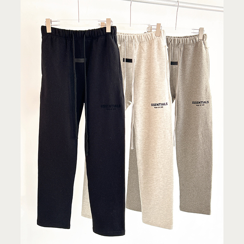 in stock FOG Season 8 ESSENTIALS Line High Street Casual fleece-lined Pants Pants Flocking Drawstring Pants
