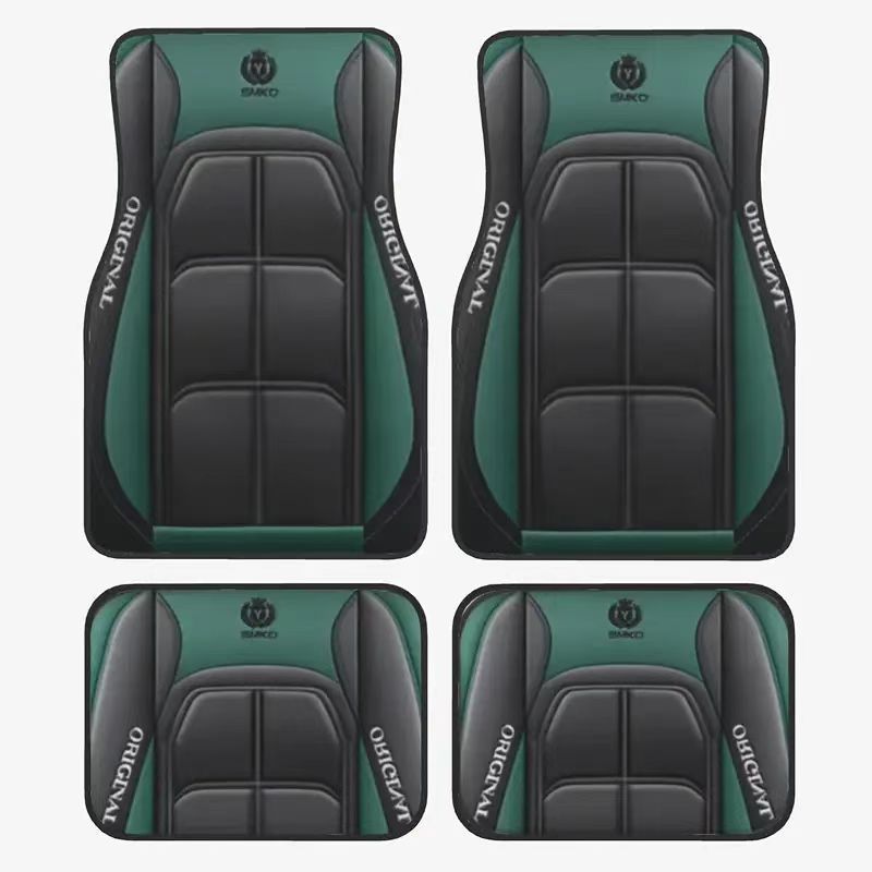Cross-Border Best-Selling Universal Car Floor Mats, Stain-Resistant, Wear-Resistant and Easy to Care For, Four-Piece Set of Driver and Passenger Mats, Labeling and Delivery Floor Mats