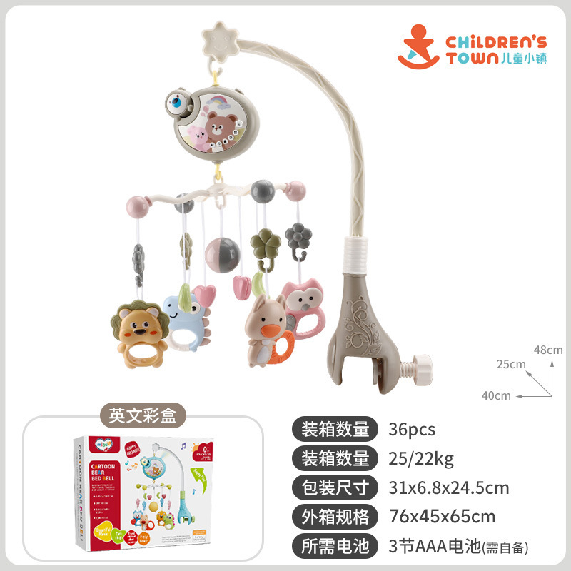 クロスボーダー热い贩売ベビーベッドベルおもちゃ多机能音楽回転ベッドヘッドベル新生児赤ちゃんなだめるおもちゃ