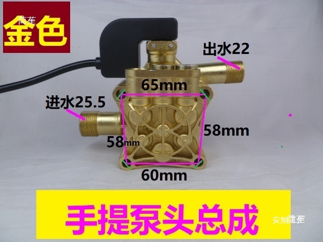 适用于全自动高压清洗机手提式清洗机泵头洗车器配件220v刷车水泵