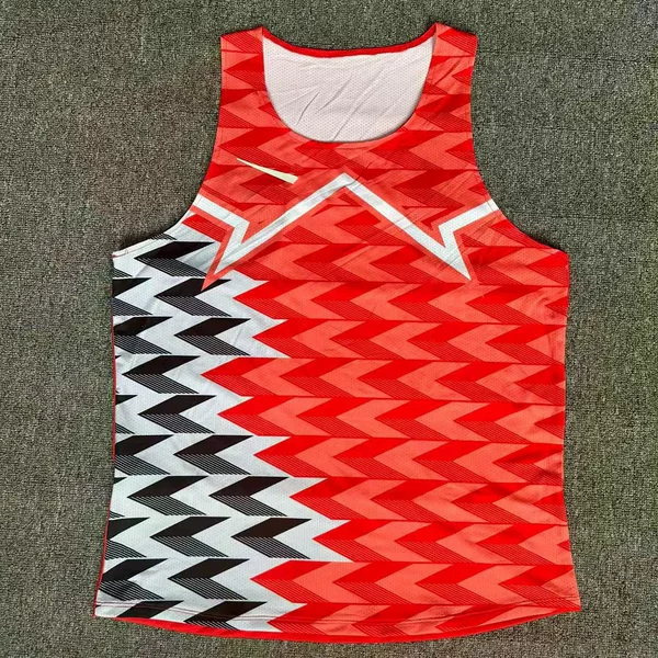 New summer marathon running quick-dry vest for men and women, lightweight and breathable athletic training fitness sports top