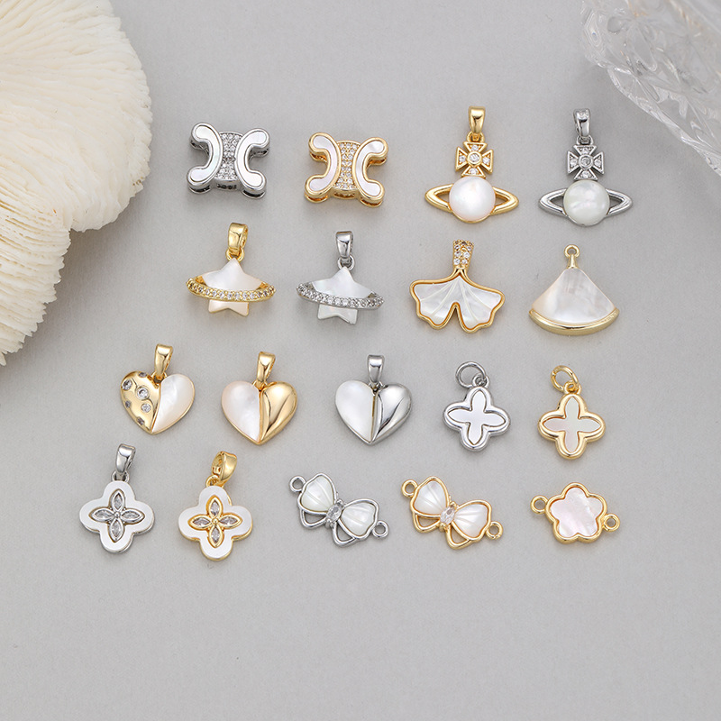 5g Weight Pendant Jewelry Making Type 14K Gold Plated Plating Material DIY Ornament Accessories Classification 1 Piece Quantity Copper Material Heart Shape, Bow Knot, Fish Tail Pattern All Seasons Season Plating Design Elegant, Marine Style, Beach Style 1 Piece Copper 14K Gold Plated Heart Shape Bow Knot Fish Tail Pendant DIY Ornament Accessories 无